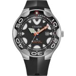 Montre hommes citizen bn0230 - 04e - noir polyurthane - 45mm - 20 bar - energie solaire