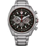 Montre hommes citizen ca4561 - 89e - argent acier inoxydable - 45mm - 10 bar - energie solaire