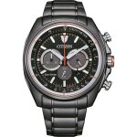 Montre hommes citizen - ca4567 - 82h - acier inoxydable gris - 10 atm - energie solaire