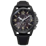 Montre citizen - hommes - cb5925 - 15e - energie solaire - etanche 20 atm - bracelet en cuir noir