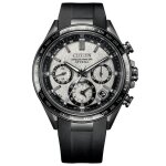Montre hommes citizen - cc4055 - 14h - noir caoutchouc - 44mm - 10 atm - energie solaire