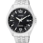 Montre citizen radio pilote cb0010 - 88e eco - drive - argent et noir