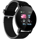 Montre connecte119 plus bracelet intelligent frquence cardiaque montre intelligente ronde hommes femmes ...
