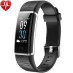 Montre connectée bracelet connecté Écran couleur podometre fitness tracker dactivité noir Montre connectée bracelet connecté Écran couleur podometre fitness tracker dactivité noir