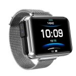 Montre connecte cran de 14 pouces pour hommes avec couteurs sans fil bluetooth appels mto - argent ...