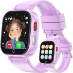 Montre connect�e pour enfant 4gmontre intelligente enfants gps pour fille cam�ra jeuxsmartwatch t�l�phone ...