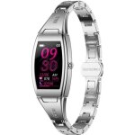 Montre connect�e femmes cardiaque tendeur de tension art�rielle fitness tracker - argent