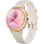 Montre connect�e femme petit poignet 28mm �cran amoled smartwatch rond montre connect�e de sport avec ...