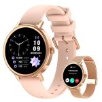 Montre connect�e femme petite ronde �cran tactile 127 avec appel sommeil fr�quence cardiaque spo2 100 ...