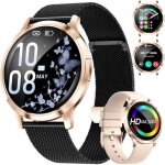 Montre connect�e femme ronde 1. 32 amoled avec appel bluetooth 110 + modes sport fonction f�minine suivi ...