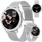 Montre connect�e femme ronde appel bluetooth intelligente 1. 32 smartwatch sport / spo2 / fr�quence cardiaque ...