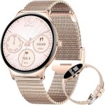 Montre connect�e femme montre connect�e rose 143 amoled 120 + modes sportifs