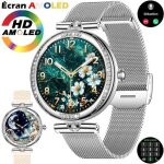 Montre connectée femme xtraditech boîtier alliage diamanté strass scintillant Écran amoled rond 119? ... Montre connectée femme xtraditech boîtier alliage diamanté strass scintillant Écran amoled rond 119? ...