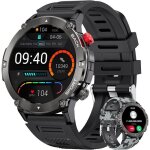 Montre connect�e homme avec appel bluetooth smartwatch qualit� militaire avec fr�quence cardiaque tension ...