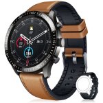 Montre connecte homme sport bracelet: montre connectee ronde cuir 132 ip67 tanche smartwatch avec podomtre ...