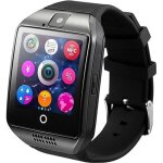Montre connect�e compatible iphone x - melelilya� smart watch bluetooth avec cam�ra - compatible samsung ...