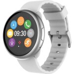 Mykronoz montre connect zeround2 silver white silicone band
