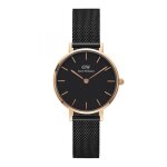 Montre - daniel wellington - dw00100245 - noir - dor� rose - quartz - 3 atm