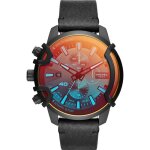 Montre - diesel - dz4519 - cuir noir - bo�tier rond 48 mm - homme
