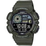 Montre digitale homme casio collection green ws - 1500h - 3bvef - rsine - noir - etanche 10 atm