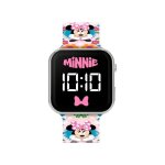Montre - disney - minnie - led - digital - enfant fille - rose argent