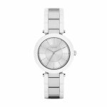 Montre - dkny - cramique - femme - argent - tanche 3 atm - style chic
