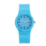 Montre - ecelen - ka0722wat37tj - silicone Écologique - quartz - bleu transparent Montre - ecelen - ka0722wat37tj - silicone Écologique - quartz - bleu transparent