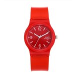 Montre - ecelen - ka0722wat37tj - silicone Écologique - rouge - analogique Montre - ecelen - ka0722wat37tj - silicone Écologique - rouge - analogique