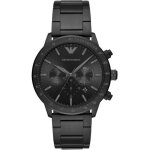 Montre emporio armani en acier noir