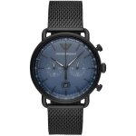 Montre - emporio armani - ar11201 - chronographe - acier - �tanch�it� 5 atm - cadran bleu