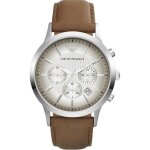 Montre - emporio armani - ar2471 - cuir marron - quartz - analogique
