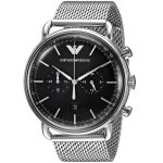 Montre - emporio armani - aviator ar11104 - quartz - maille milanaise - �tanch�it� 5 atm