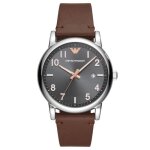 Montre emporio armani en cuir marron - ar11175