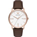 Montre emporio armani - hommes - ar11572 - cuir marron - etanche 5 atm - quartz
