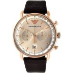 Montre emporio armani homme aviator ar11106 chronographe vintage rose