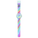 Montre enfant - flik flak - liquid rainbow - tissu multicolore - quartz swiss made - Étanche Montre enfant - flik flak - liquid rainbow - tissu multicolore - quartz swiss made - Étanche