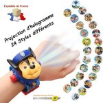 Montre enfant - pat patrouille - chase - heure num�rique - projection hologramme