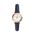 Montre - fossil - es4502 - quartz - analogique - cuir bleu
