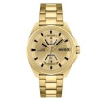 Montre - hugo - expose - mouvement quartz - bracelet en cuir - rsistance  leau 50m