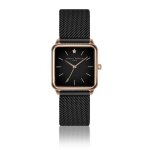Montre femme amelia parker night plaza black mesh - rose gold - 28 mm Montre femme amelia parker night plaza black mesh - rose gold - 28 mm