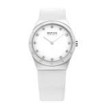 Montre femme - bering - 32230 - 684 - céramique - cuir blanc - Étanchéité 5 atm Montre femme - bering - 32230 - 684 - céramique - cuir blanc - Étanchéité 5 atm