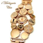 Montre femme breloque dolce vita strass bijoux rose cuivre love romantique c?ur