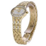 Montre femme carpe diem - hestia plaque or avec strass