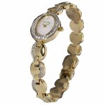 Montre femme carpe diem tisiphone plaqu�e or avec zirconium