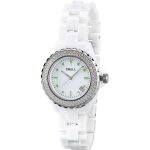 Montre - crell - femme - céramique blanche - strass - quartz swiss made Montre - crell - femme - céramique blanche - strass - quartz swiss made