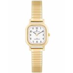 Montre femme - certus - carr - mtal dor - quartz - 3 atm