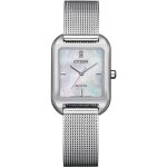 Montre femme citizen classic argent / acier em0491 - 81d - energie solaire - etanche 5 atm