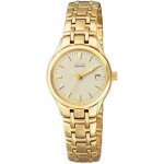 Montre femme - citizen - eco - drive ew1262 - 55p - acier plaqu or - tanchit 5 atm - style chic