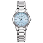 Montre femme citizen fe1241 - 71l - acier inoxydable argent et bracelet bleu - 29mm Montre femme citizen fe1241 - 71l - acier inoxydable argent et bracelet bleu - 29mm