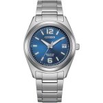 Montre femme citizen fe6151 - 82l - argent titane - 34mm - bracelet titane - energie solaire - etanche ...